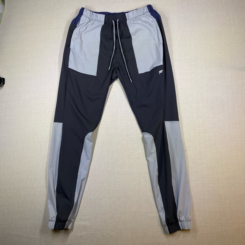 Fabletics Mens Track Jogger Pants Gray Black Navy Size XS